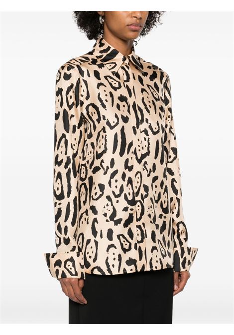 Camicia con stampa animalier armony in beige e nero Maxmara sportmax - donna MAXMARA SPORTMAX | 2512111031600002